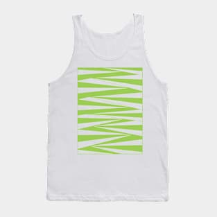 Geometric light green fan creative doodle art Tank Top